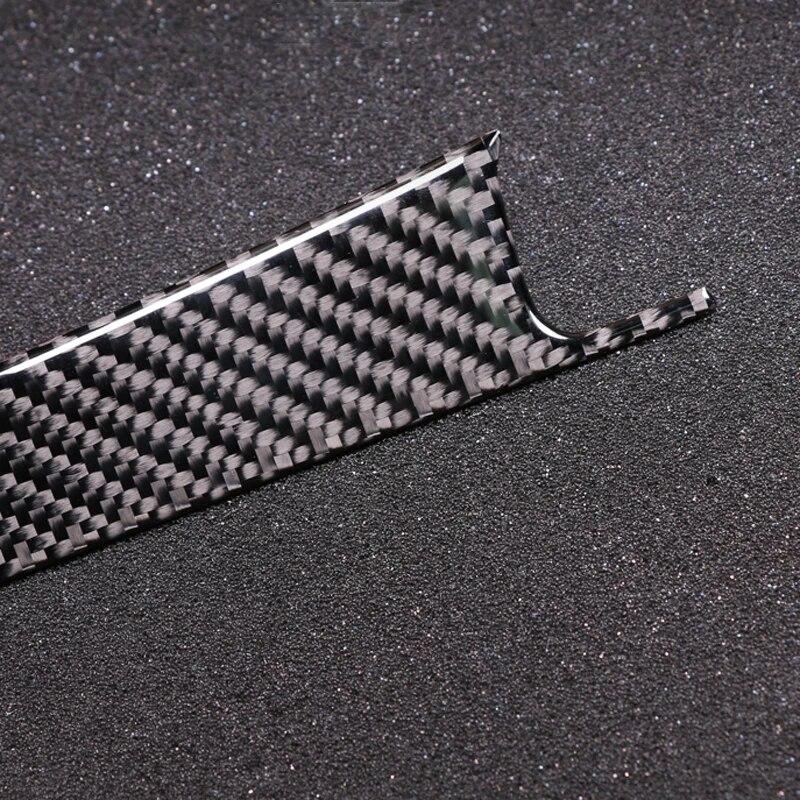 Fibră de carbon Auto Center Control Co-pilot Panel Trim Strip Cover Sticker Interior pentru BMW F30 F34 F36 2013-2018 Accesorii auto