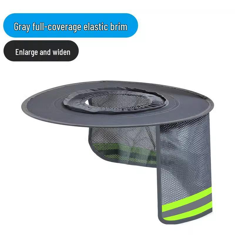 Casque de sécurité à visière large pour protection solaire