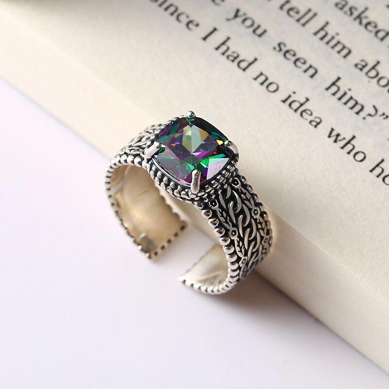 

Women s Jewelry 925 Sterling Silver Colour Zircon Open Rings For Women Couple Wedding Accessories Wholesale Prevent Allergy серебряный
