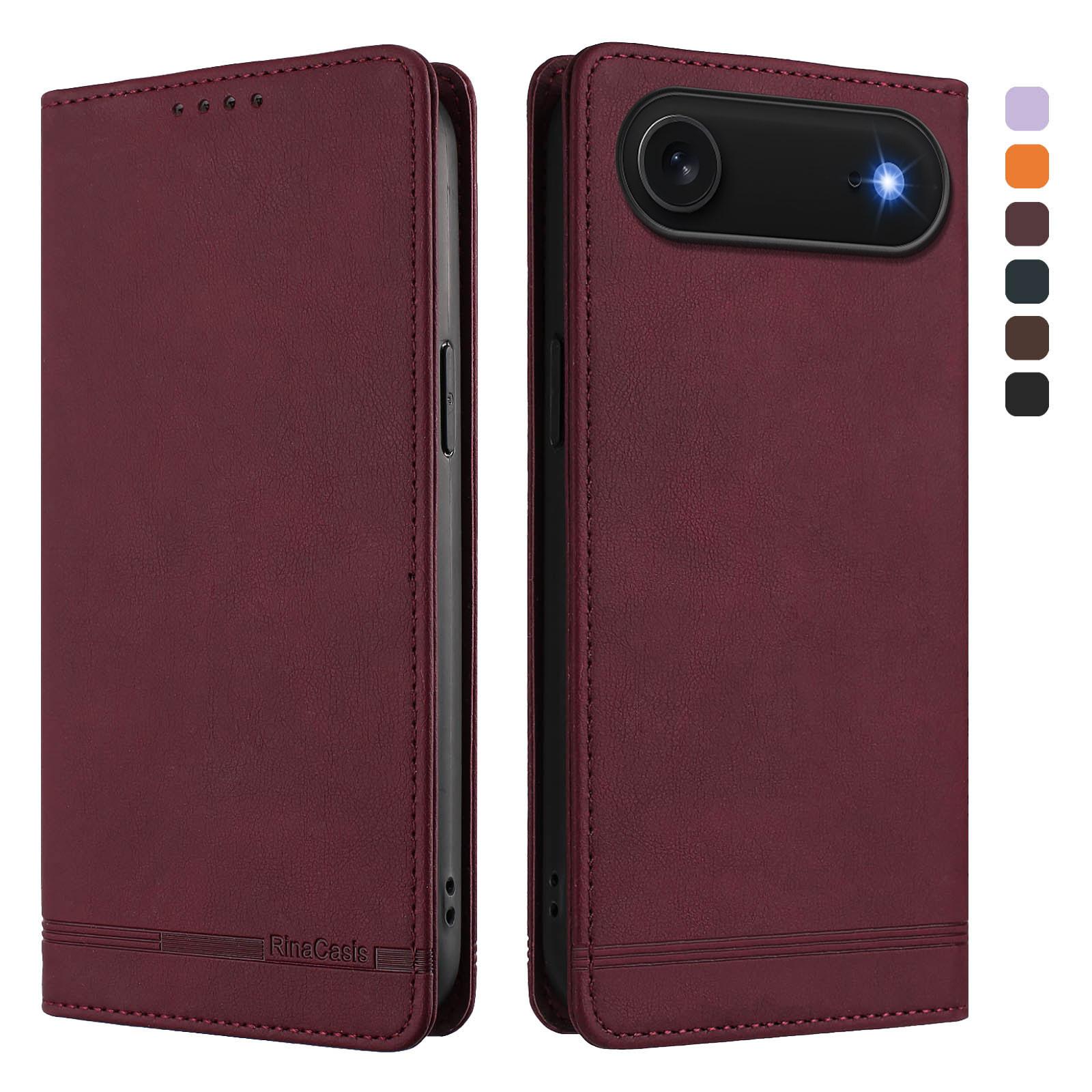 

For iPhone Air Case RINACASIS RC23 RFID Blocking Wallet Stand PU Leather Phone Cover