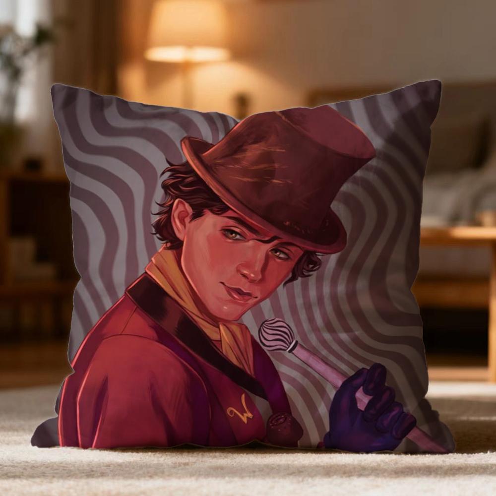 Hot WWonkaed Cushion Cover Soft Washable Pillow Case Multi-Scene for Couch Bed Travel Office Use