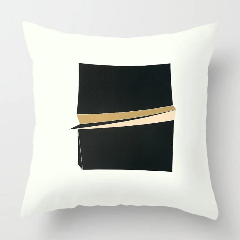 Housse De Coussin Style Géométrique Abstrait, Taie D'oreiller Décorative Moderne Pour Canapé-lit