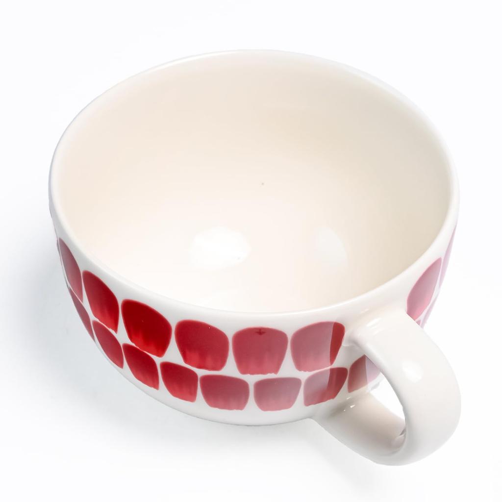 Arabia Tuokio Teacup, 260ml, 24h, Red, 1073609, Western-style Tableware, Scandinavian Style, Kitchen, Finnish Ceramic [Parallel Import]