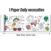 Rollo de papel para colorear de 90 cm con diseño de animales para niños, ideal para rellenar con colores, grafiti, recortes de papel, pintura, material educativo escolar.