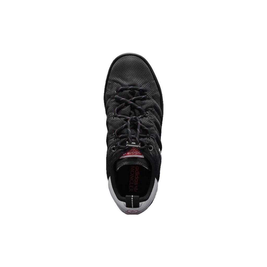 Adidași Unisex Adidas Originals X Moncler cu Șireturi și Vârf Rotund, Model Joasă, Negri I209S4M00050M3019999