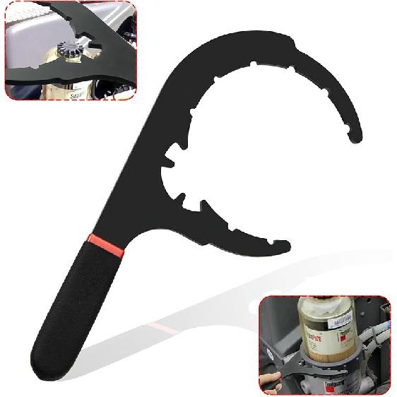 61060 Diesel Fuel Filter Wrench for Paccar, Fuel Filter Removal Tool Filters Separator Tool Suitable for Kenworth, Peterbilt and Cumm Diesels