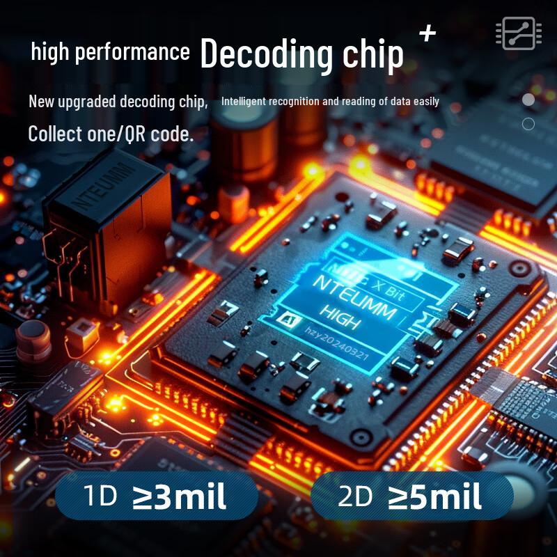 NTEUMM i8 Industrial Wireless 2D Barcode Scanner with Charging Base
