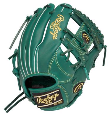 Rawlings Baseball HYPER TECH R9 SERIES Dark Green Size L Glove, Softball, Junior, Kids, GJ5R9N6L, [All-Around], (Right-Handed Thrower)