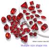 Factory Hot Sale Rhinestones Popular Colors Mix Shapes Sew On Rhinestones Claw Glass Rhinestones for Wedding Dress
