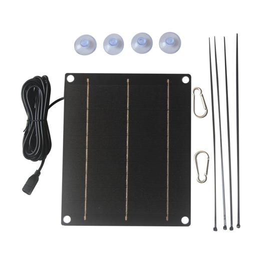6W Emergency Solar Panel Phone Charger High Conversion Efficiency Short-Circuit Protection Solar Panel Charger for Outdoor Use