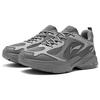 Li Ning Cushioning Slip Resistant Abrasion Resistant Support Low Top Running Shoes Men's Gray ARLS013-2