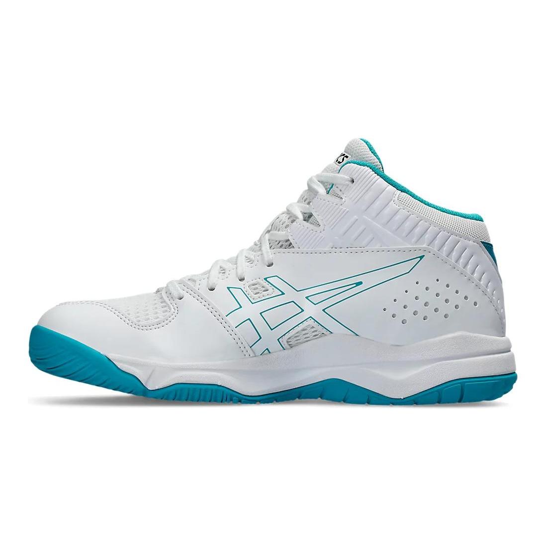 

New Asics Dunkshot Mb 9 Cushioning, Wear Resistant Mid Top Children s Basketball Shoes White Kids 1064A006-109 37