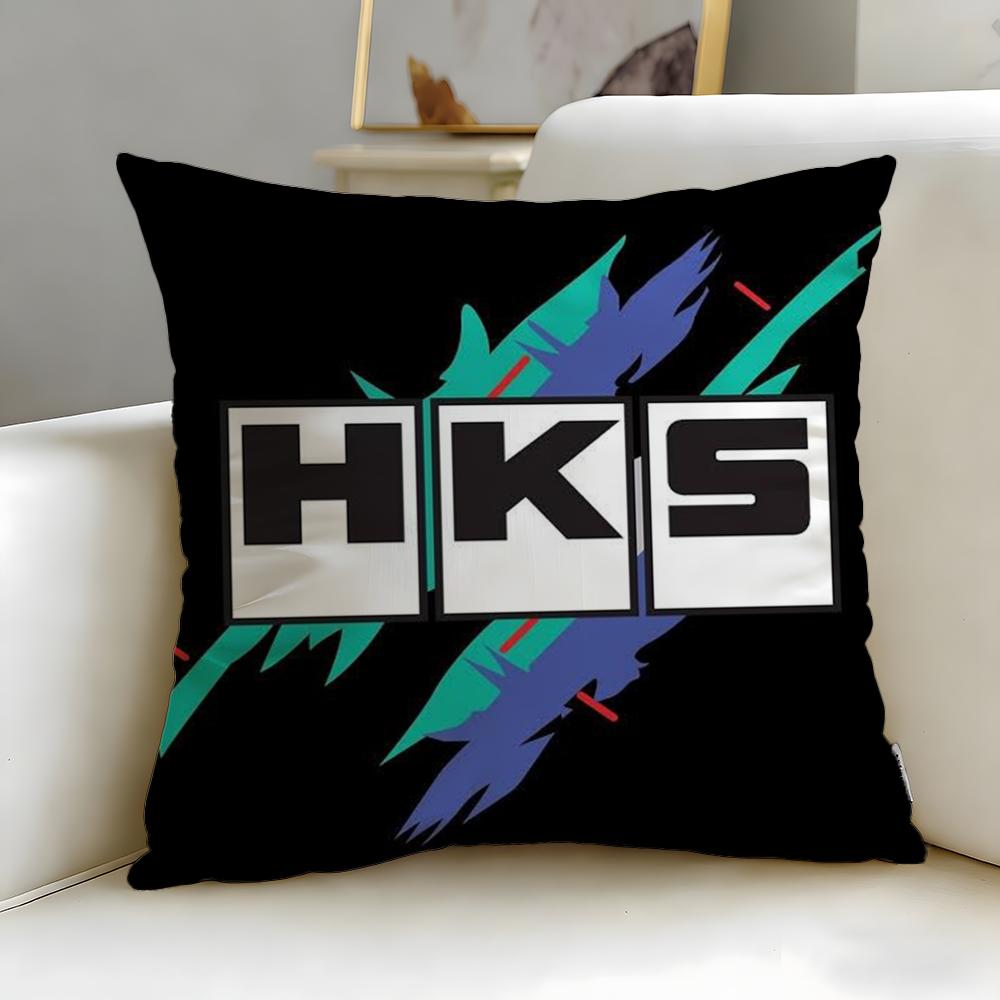 classic brand HKS Cushion Cover Soft  EasyWash Pillow Case  Versatile for Couch Bed Travel and Office