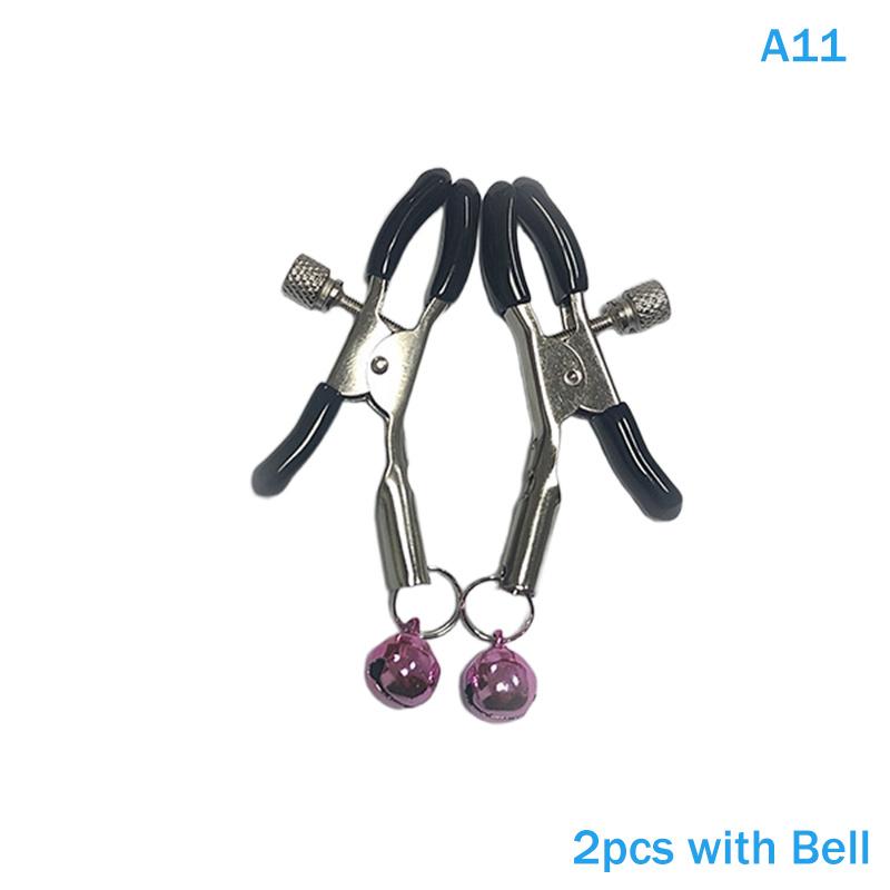 Colorful Metal Nipple Clamps 1/2Pcs Female Sex Toys for Women Couples Bondage Breast Clips Adjustable Sensual Accessories
