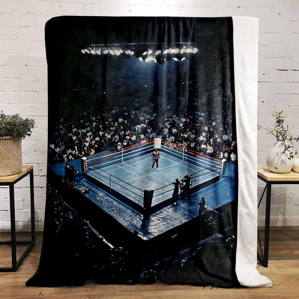 Boxing Ring Spectacle Blanket for all seasons blanket lunch break throw gift