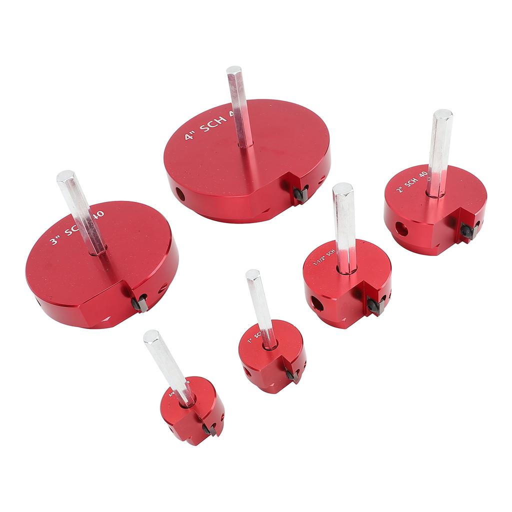 PVC Pipe Reamer Tool for PPRK6 Plastic Pipe Fitting Reamer 6 Piece Kit Fit Into Standard 1/2 Inch
