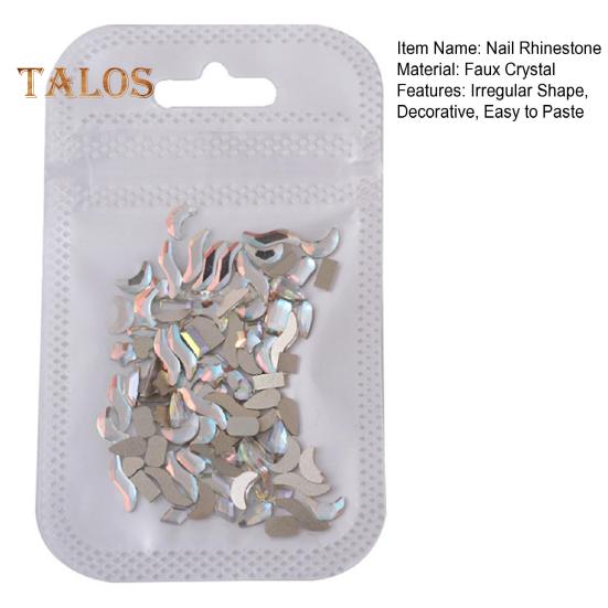 100Pcs/Bag Nail Art Rhinestone Easy Paste Nail Decoration Multipurpose Attractive 3D Nail Art Rhinestone Kit Craft Supplies