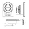 2 Button 5 Pins Round Hand Switches Slide Lift Chair Hand Controller Electric Recliner Switches for Home Appliance