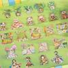 10PCS Scrapbooking Decorative Sticker Scene Sticker Water Resistant PET Sticker for Laptop Journal Phone Case Album