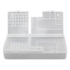 1/2pc Transparent Rectangle Plastic Storage Box Screw Holder Case Organizer Container Jewelry Nail Art Equipment Tools Case