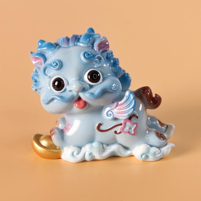 New Cute PI Xiu Resin Handicraft Ornaments, Personalized Craft Gifts, Home Ornaments and Car Decorations