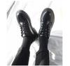 Men's Thick Sole Leather Lace-up Low-top Casual Shoes for Spring & Autumn