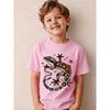 European sizes Stylized Colorful Gecko Lizard with Star And Triangle Patterns, T-Shirt for Boys And Girls, Casual Summer Short Sleeves