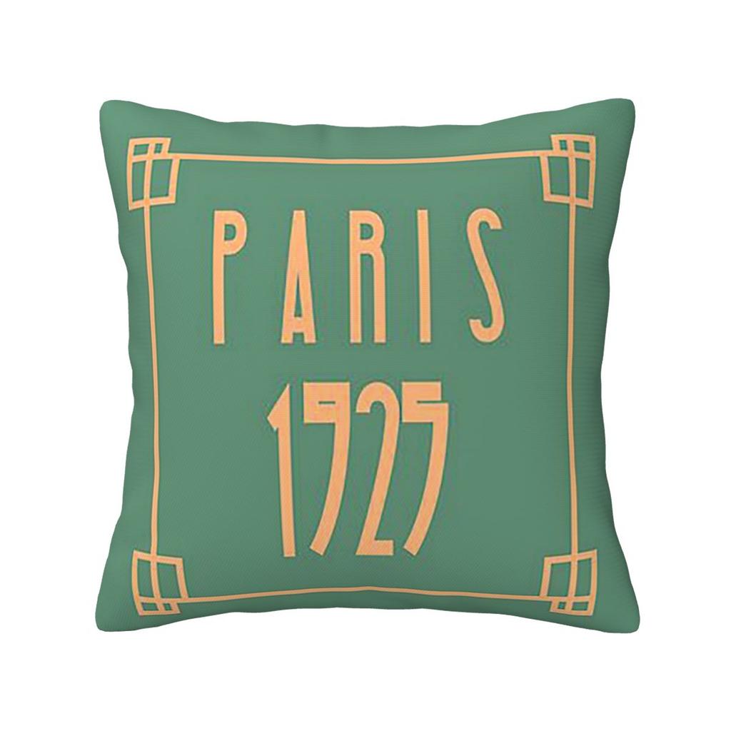 Art Deco Design In Green Square Pillowcase Pillow Cover Cushion Zip Decorative Comfort Throw Pillow for Home Sofa