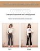 Girls' Fleece-Lined Shark Pants - High-Waisted, Slim-Fit, Flared Yoga Leggings for Autumn/Winter