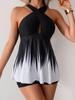 2025 Women's Gradient Tankini Set with Boyshorts - European & American Style