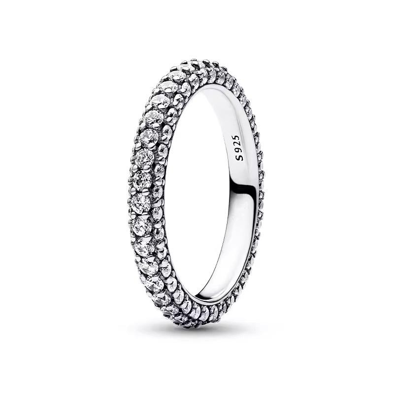 

Новий Блискучий Каблучка з Цирконами 2025 року 925 Проба Чистого Срібла Розширена Кругла Каблучка-Метелик Легкий Люкс Шарм Жіночі Прикраси Подарунок 6