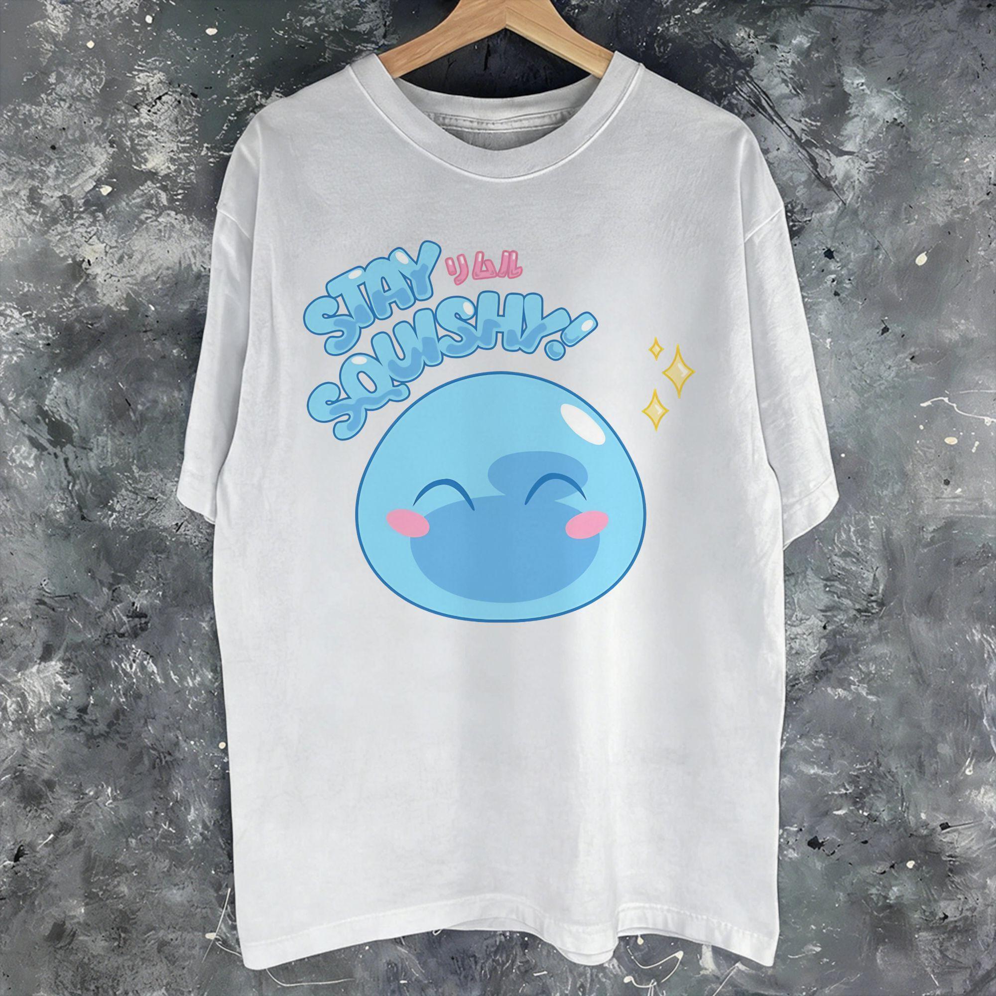

Summer Dragon Quest slime T Shirt for Unisex Women Cotton Tshirts Short Sleeve Clothes S