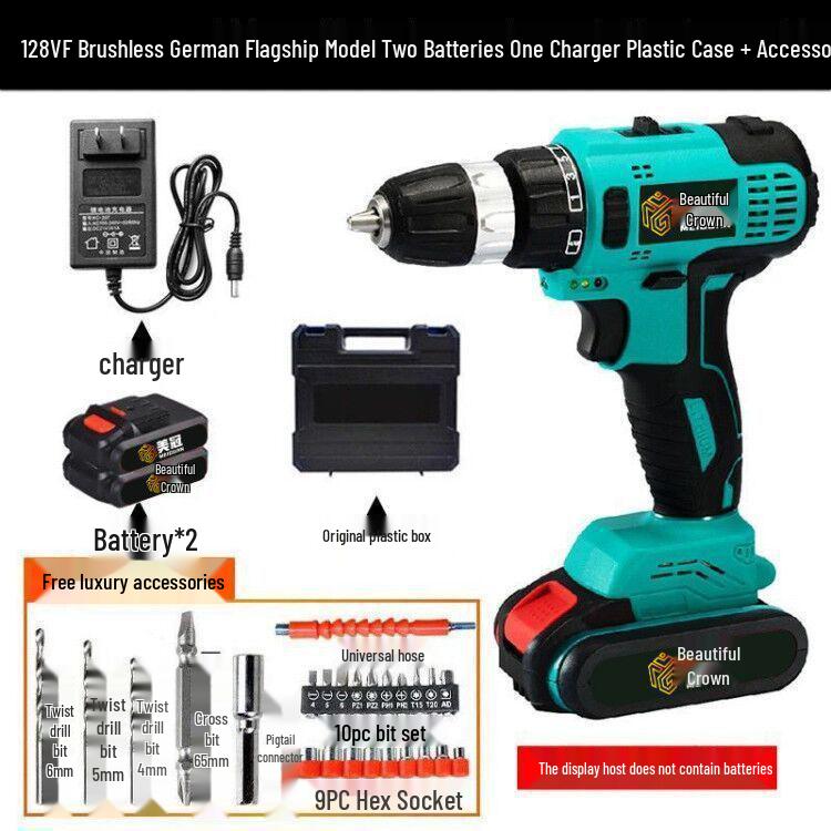 German Industrial Rechargeable Dual-Speed Impact Lithium Battery Hand Drill