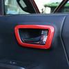 For Toyota Tacoma 2016- ABS Red Interior Door Handle Bowl Frame Cover Trim