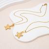 Ocean Starfish Pendant Necklace for Women Gold Plated Stainless Steel Choker Necklace Waterproof Summer Beach Fashion Jewelry