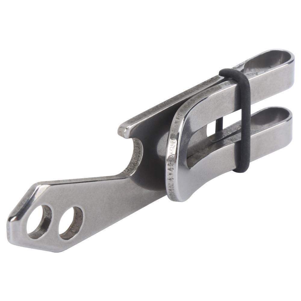 Stainless Steel Money Pocket Clip Double-Sided Keychain Clip Durable Suspension Belt Clip  Outdoor