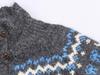 Høst 2025 Dame Cardigan i Jacquardstrik med Standkrave - Europæisk & Amerikansk Mode