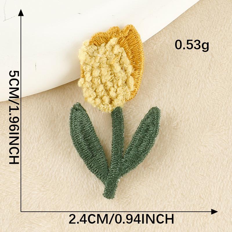 Embroidery Label Hair Accessories Flower Lace Embroidery Stickers DIY Patch Stickers Clothing Accessories Cloth Label Cloth Stickers