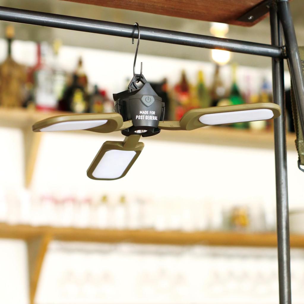 LED light Tri-panel solar-charged