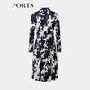 PORTS Women's 2025 Early Spring Print Shirt Dress