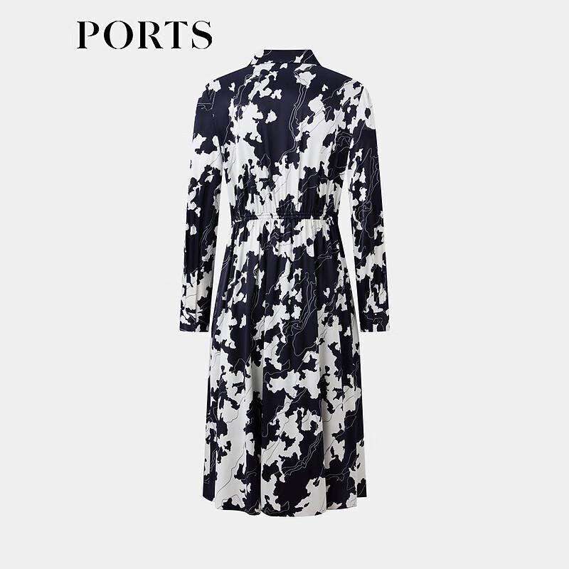 PORTS Women's 2025 Early Spring Print Shirt Dress