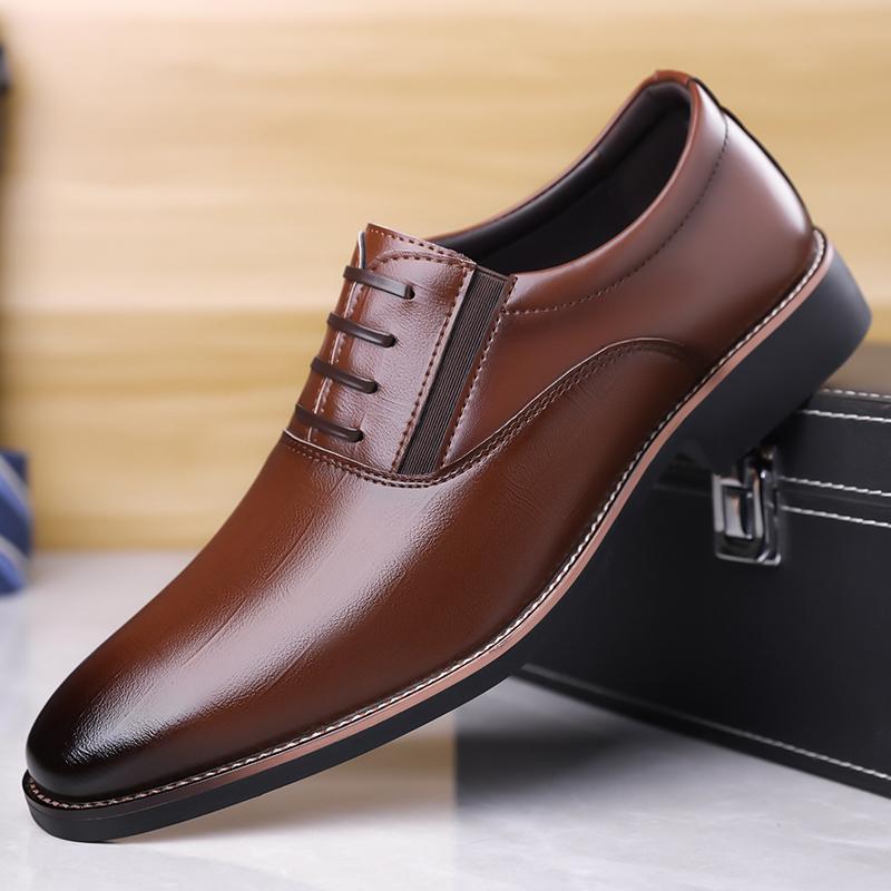

Модная повседневная кожаная деловая обувь, формальные оксфорды, обувь, новая модная мужская обувь для свадебного платья, элегантная формальная обувь для мужчин 44 коричневый