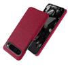 For Google Pixel 9 Pro XL Case Solid Color PC+Cloth Drop Protection Back Phone Cover