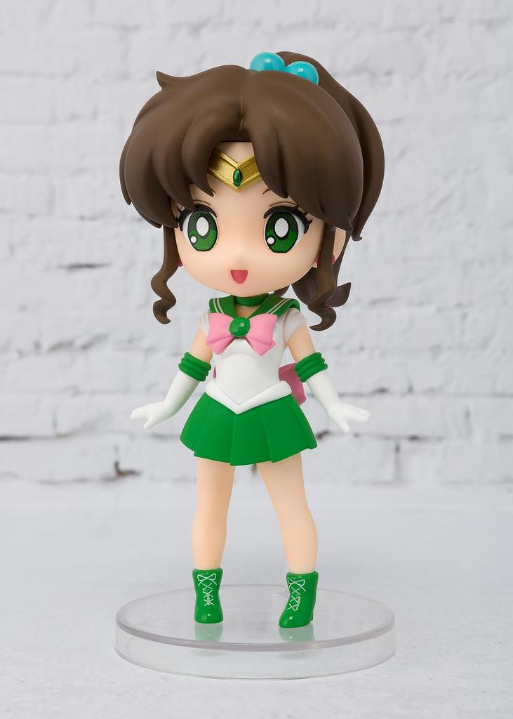 Figuarts mini Sailor Moon Sailor Jupiter figura pintada móvil de 90 mm (versión de reventa) aprox.. PVC y ABS