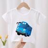 Tayo the Little Bus Print Kids T-shirt Children's Clothes 2026 Summer Cartoon Cute Baby Girls Clothing Boys Short Sleeve T Shirt
