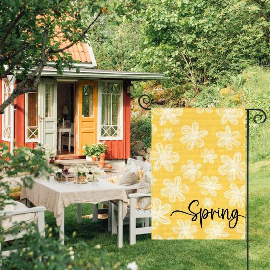 Spring Summer Floral Garden Flag 12x18 Inch Vertical Double Sided Colorful