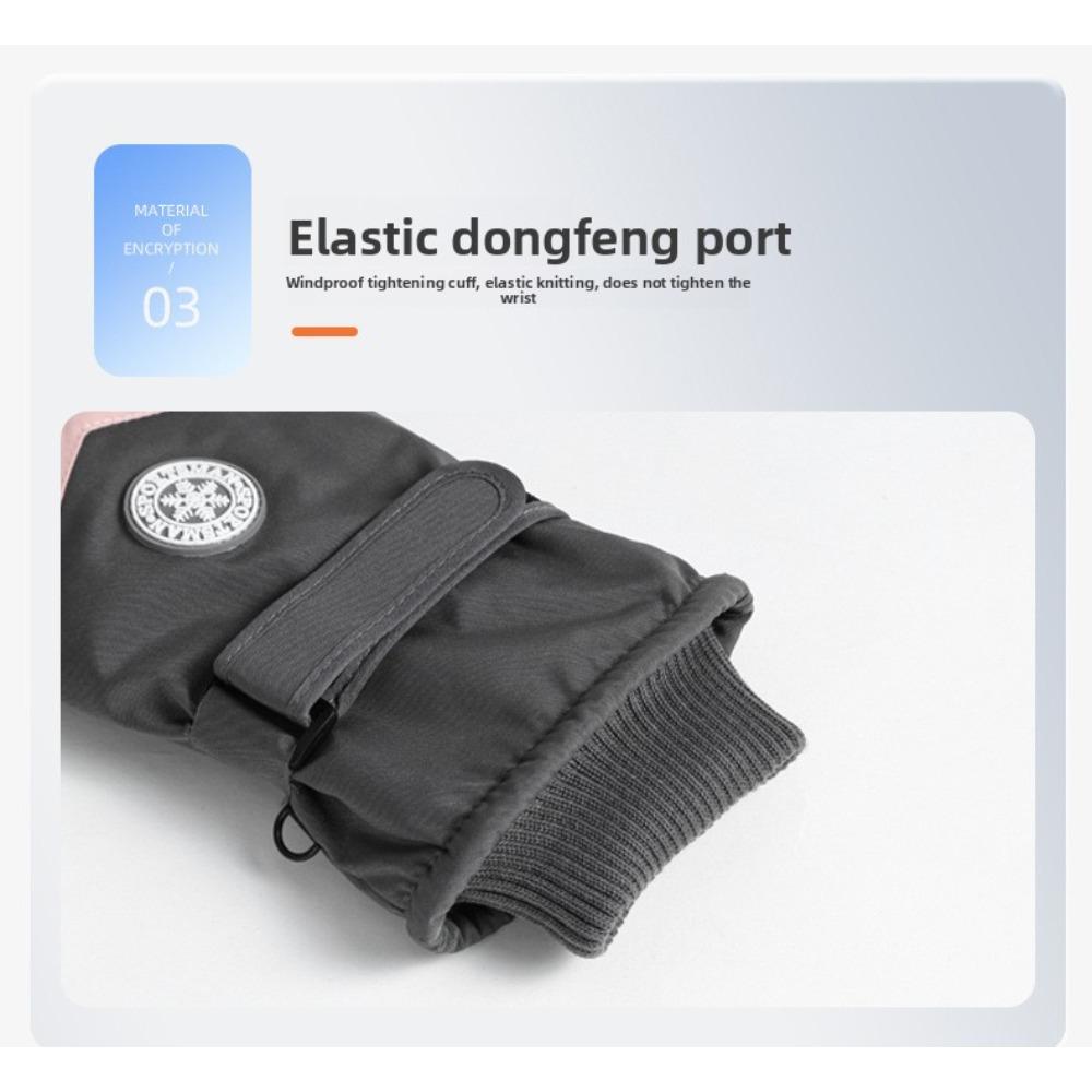 **Winter Ski Gloves Minimalist Style Warm Gloves Women Autumn Winter Waterproof Outdoor Cycling Thickened Men Gloves**