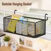 Bunk Bed Organizer No-Drill Bedside Storage Rack No-Drill Storage Basket Simple Design Dorm Storage Rack For Bunk Bed Bedroom