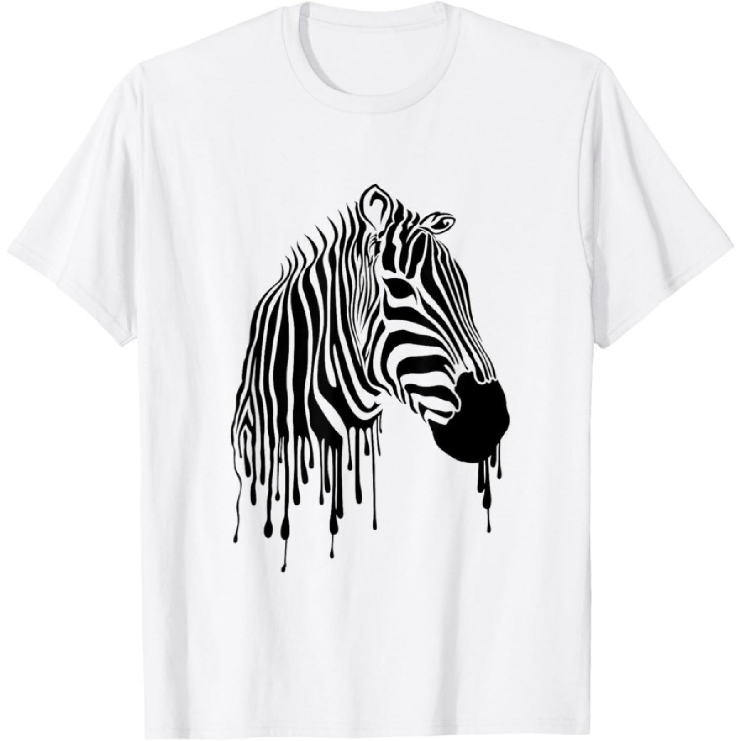 Рубашка зебра для женщин, рубашка зебра для мужчин, футболка зебра для мальчиков S