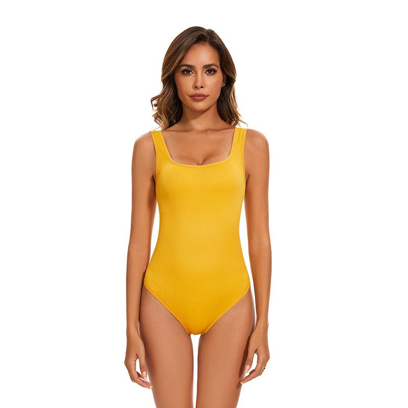 European And American Belly Sculpting Onesie Beautiful Back Elastic Tights Seamless Running Fitness Yoga Clothes Women'S Vest Body